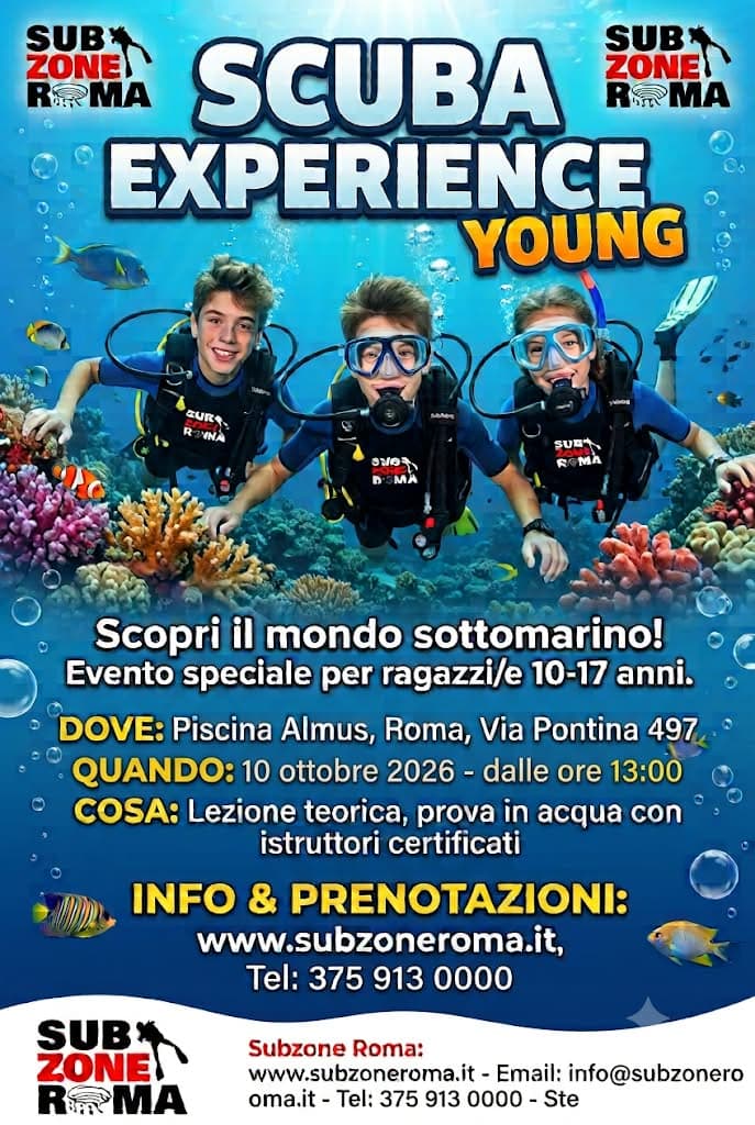Locandina Scuba Experience Young presso Almus Sporting Village